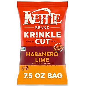 [SnS, AC] $1.94* | 7.5-Oz Kettle Brand Krinkle Cut Potato Chips (Habanero Lime) at Amazon