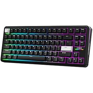 $39.99* | EPOMAKER TH85 QMK/VIA 84-Key Wireless RGB Gasket Keyboard (Linear Switches) at Amazon