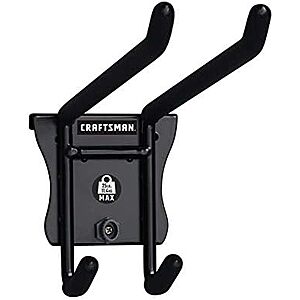 $9.99 | CRAFTSMAN Versatrack Garage Hooks, Standard Double (CMST82606VT) at Amazon