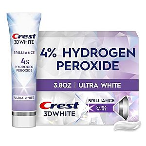 [SnS, AC] $4.54 | 3.8-Oz Crest 3D White Brilliance Pro Teeth Whitening Toothpaste (Mint) at Amazon