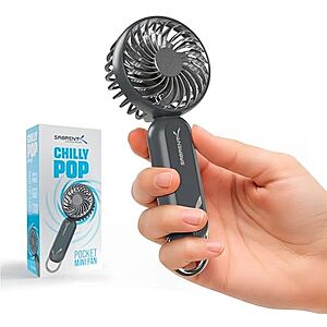 [AC] $8.99* | SABRENT ChillyPop USB-C Rechargeable Portable Mini Fan w/ Hanger at Amazon