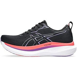 ASICS Men's GLIDERIDE MAX Running Shoe, 10, Black/Flash RED