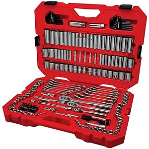 $139 | 189-Piece CRAFTSMAN Mechanics Tool Set, 1/4 and 3/8 Inch Drive (CMMT12134) at Amazon