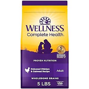 [SnS, AC] $5.99* | 5-Lbs Wellness Complete Health Dry Dog Food w/ Grains at Amazon