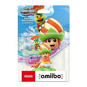 $19.97 | amiibo&trade; - Poplin & Prince Florian - Super Mario Bros.&trade; Wonder Series at Amazon