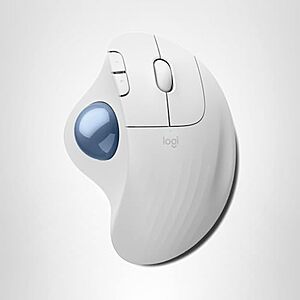 [AC] $37.99* | Logitech Ergo M575S Wireless Trackball Mouse (Off-White Blue Ball) at Amazon