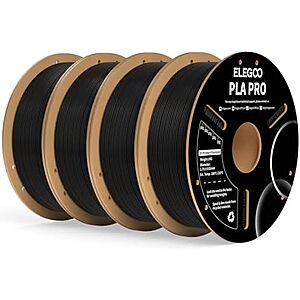 $39.99* | 4-Pk 1-kg ELEGOO PLA PRO 1.75mm Filament at Amazon