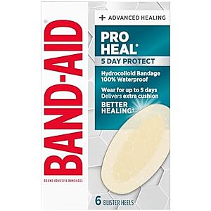 [SnS, AC] $2.02** | 6-Count Band-Aid Brand Hydro Seal Adhesive Bandages at Amazon