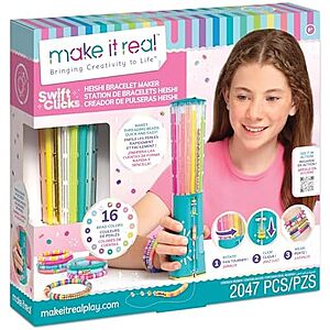 [NEW] $9.99 | Make It Real: Swift Clicks - Heishi Bracelet Maker - 2047pc, DIY Jewelry Craft Kit at Amazon