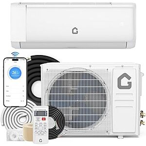 GarveeHome SEER 21 24000BTU 230V Mini Split Air Conditioner | Energy-Efficient Inverter AC System with WiFi, Remote Control & Easy Installation Kit for Rooms Up to 1500 Sq.Ft