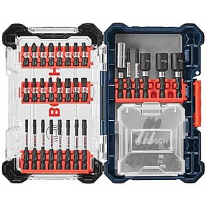 $17.94* | 45-Piece Bosch Driven Impact Screwdriving Custom Case Set (SDMSD45) at Amazon