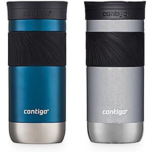 [AC] $34.48* | 2 &times; 2-Pack 16-Oz Contigo Byron 2.0 Snapseal Insulated Stainless Steel Travel Mug ($17.24 each) at Amazon