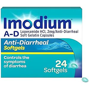 [SnS, AC] $5.28* | 24-Count Imodium A-D Fast-Acting Anti-Diarrheal Softgels at Amazon