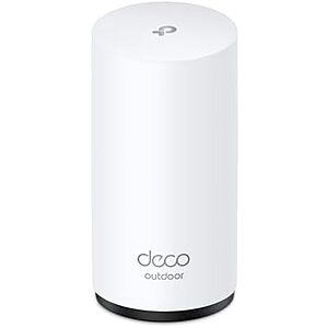 TP-Link Deco 7 Outdoor BE65 BE11000 Tri-Band Wi-Fi 7 Mesh Extender | Up to 3,000 sq.ft, 2 * 2.5G PoE+ Ports, IP65 Waterproof | Multiple Mount Options | 6 GHz, MLO, Homeshield, 320 MHz, AI-Roaming