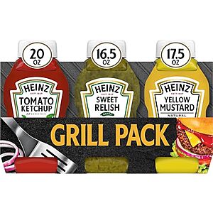 [SnS, AC] $4.19* | Heinz Picnic Pack (20-Oz Ketchup, 16.5-Oz Relish & 17.5-Oz Mustard) at Amazon