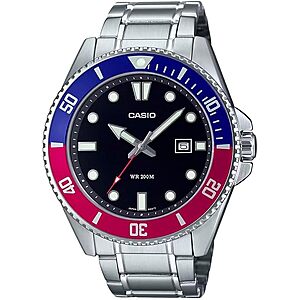 $65.77* | Casio Men's MDV106 Classic Dive Style Watch w/ Stainless Steel Band at Amazon