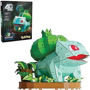 $11.99* | 195-Piece 4D Build Pok&eacute;mon Bulbasaur 3D Model Kit at Amazon