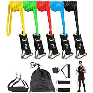 $9.98* | Fitvids Resistance 5 Bands Set 150lb (10-50lbs) at Amazon