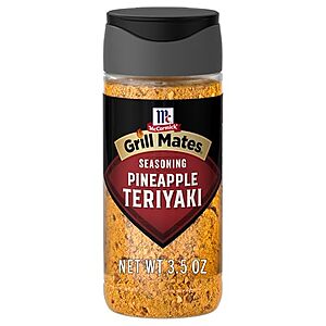 $5.19* | 6-Pack 3.5-Oz McCormick Grill Mates Seasoning (Pineapple Teriyaki) at Amazon (86.5￠ each)