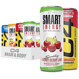 [SnS, AC] $8.61* | 12 &times; 12oz C4 Energy & Smart Energy Drinks (C4 Brain & Body Official Variety Pack) at Amazon