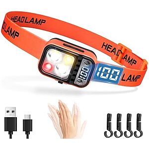 $5.72** | DARKBEAM USB-C Rechargeable LED Headlamp at Amazon