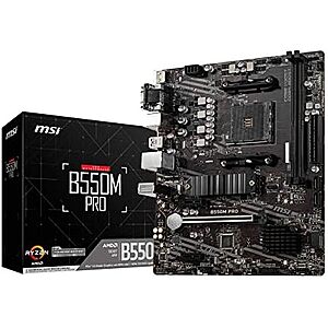 $74.99* | MSI PRO B550M-P AM4 AMD B550 Micro ATX Motherboard at Amazon