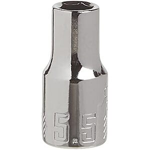 [NEW] $3.45 | CRAFTSMAN Shallow Socket, Metric, 1/4-Inch Drive, 5.5mm, 6-Point (CMMT43511) at Amazon