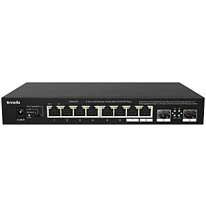 $44.99* | Tenda 8-Port Unmanaged Ethernet Switch w/ 8x 2.5G GE/2x 2.5G SFP w/ NAS Support at Amazon