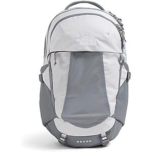 $86.93* | The North Face Recon 30L 18"" Laptop Backpack (White / Metallic / Mid Grey) at Amazon