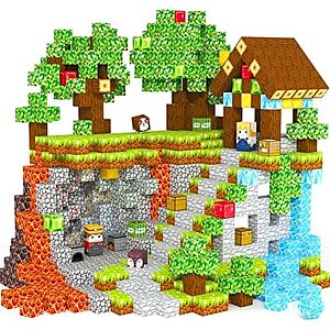 $9.99** | 100-Piece ORZbb Magnetic Cube Tiles Building Blocks Set at Amazon