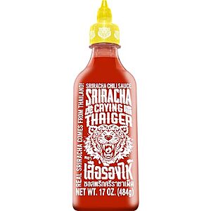 $3.86* | 17-Oz Crying Thaiger Sriracha Chili Sauce at Amazon