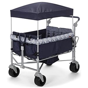 [NEW] $133 | Safety 1st Summit Quad Wagon Stroller, 4 Seat Quad Stroller Wagon, Navy Ink at Amazon