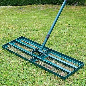 [AC] $24.69* | 30" x 10" HIDALIFE Stainless Steel Lawn Leveling Rake w/ 78" Adjustable Handle at Amazon