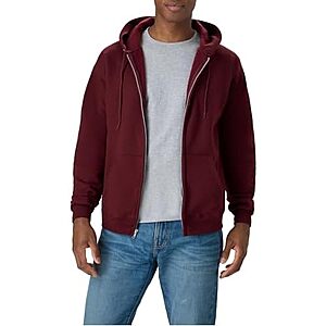 $10 | Hanes Men's Ecosmart Full-Zip Fleece Hoodie (Various) at Amazon