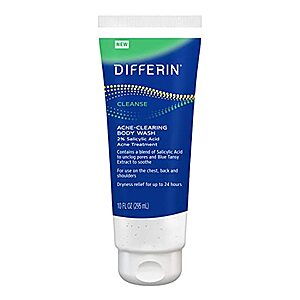 [SnS, AC] $5.27** | 10-Oz Differin Acne Body Wash at Amazon