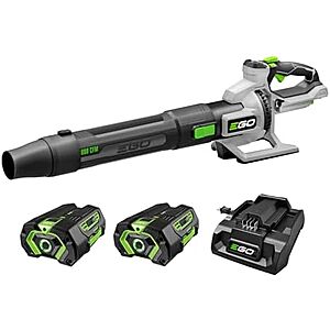 $307* | EGO Power+ Cordless Electric Leaf Blower, 880 CFM, Two Batteries - LB8803-2 at Amazon