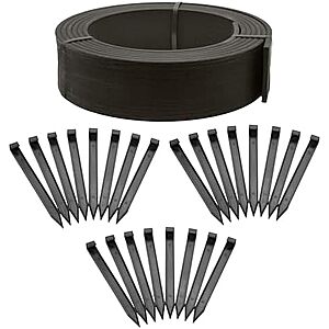 [NEW] $22.40 | EasyFlex 4-Inch Composite Landscape Edging Kit, 40-Foot, Black at Amazon