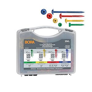 [NEW] $14.98 | Bora Pocket Hole Screws Assortment Kit 350 Coarse Thread at Amazon