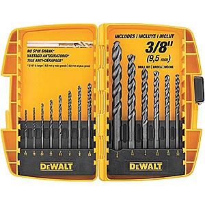 [NEW] $12.36 | DEWALT DW1162 14-Piece Black Oxide Drill Bit Set at Amazon