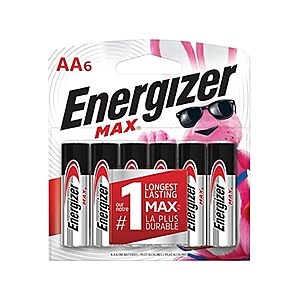 $3.99 | 6-Pack Energizer Max AA Batteries at Woot!