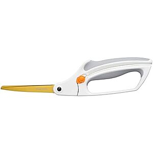 [NEW] $14.97 | Fiskars 10" Easy Action Bent Handle Titanium Craft Scissors at Amazon