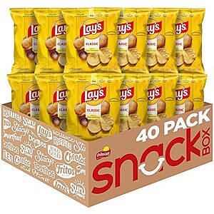 [SnS] $9.48** | 40-Pack 1-Oz Lay's Potato Chips (Classic) at Amazon