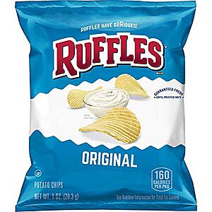 [SnS] $10.71** | 40-Count 1-Oz Ruffles Potato Chips (Original) at Amazon (26.8￠ each)