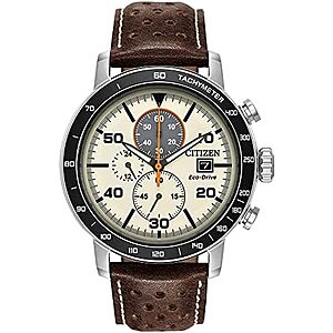 $189.01* | 44mm Citizen Men's Eco-Drive Weekender Brycen Chronograph Watch at Amazon