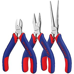 $9.99* | 3-Pc WORKPRO Mini Pliers Set at Amazon