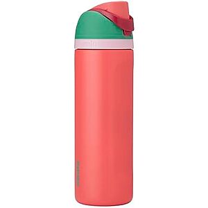 $23.99* | 24-Oz Owala Free Sip Stainless Steel Water Bottle (Strawberry Fields) at Amazon