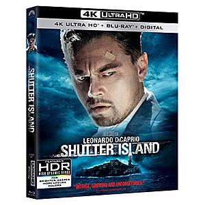 $13.99 | Shutter Island: 10th Anniversary Edition (4K Ultra HD + Blu-ray) at Amazon