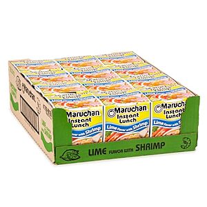 [SnS, AC] $6.15 | 12-Pack 2.25-Oz Maruchan Instant Lunch (Lime with shrimp) at Amazon