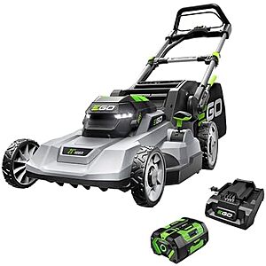 $399.99 | EGO Power+ Electric Lawn Mower, Includes 56V 6.0Ah Battery And 320W Charger (LM2114) at Amazon