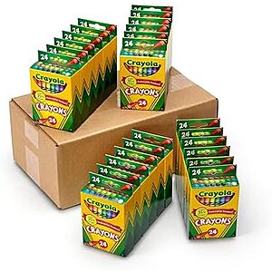 $12* | 24-Pack 24-Count Crayola Crayons Packs at Amazon